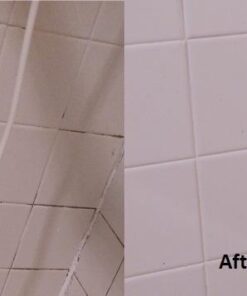 Fuginator Scrub Brush for Tile and Grout: Stiff Nylon Bristle Scrubbing Brush - Bathtub and Shower Scrubber for Floor Joints and Tile Seams - Cleaning Brushes and Supplies for Bathroom and Kitchen Orange/Blue 53 41TqsbH4I4L