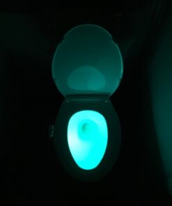 LumiLux Toilet Light with Motion Detection Sensor - 16-Color LED Bathroom Toilet Bowl Light (White) 1 Pack 42 41U fDxyZsL