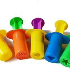 Carykon Dough Extruders Set Assorted Designs, Set of 10, 5 Patterns - Random Colors 28 41UWxgpnqzL