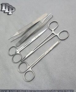 5 Pieces Scissors Forceps HEMOSTATS Needle Holders DDP Instruments
