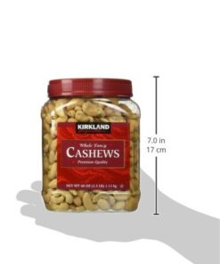 KIRKLAND SIGNATURE Unsalted Cashews, 2.5 Pound Dry Roasted 2.5 Pound (Pack of 2) 7 41Ufn5N5L