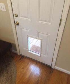 Ideal Pet Products Original Pet Door with Telescoping Frame, Extra-Large, 10.5" x 15" Flap Size 47 41V7No4zsYL