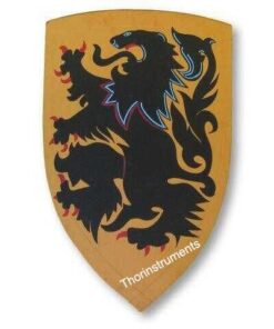 THOR INSTRUMENTS Medieval Lion Crusder Shield - Hand Painted Medieval Lion Crusder Shield Rustic Vintage Home Decor Gifts