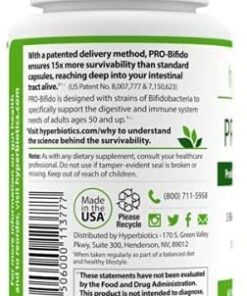 Hyperbiotics Vegan Pro Bifido Tablets | Probiotics for Women & Men, Adults Over 50 | Digestive Health, Immune Support | Nutritional Supplement, Time Released | 60 Count 11 41VLjUFvgKL 2
