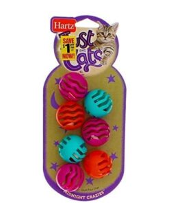 Hartz Just For Cats Midnight Crazies Cat Toy Balls - Assorted, for All Breed Sizes 20 41VM24nsEwL