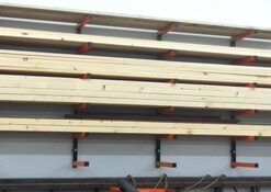 Bora Wood Organizer and Lumber Storage Metal Rack with 6-Level Wall Mount – Indoor and Outdoor Use, In Orange | PBR-001 76 41VPRMfuEtL