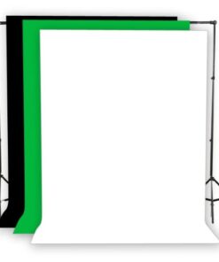 Fancierstudio Lighting kit UL9004SB-69BWG 2000 Watt Photo Studio Lighting Kit with 6-9 Feet Muslin Backdrop and Background Stand-Black White 19 41VSS9FV1aL