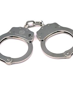 VIPERTEK Double Lock Steel Police Edition Professional Grade Handcuffs (Silver) 27 41VV0pYd5BL
