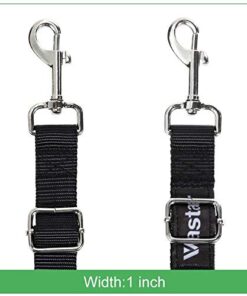 Vastar Double Dog Walker, Adjustable Heavy Duty Double Dog Leash for Pets, No Tangle Two Dogs Training Leash for Dogs up to 110 Pounds, Premium Quality Dog Leash Coupler for 2 Dogs Black 15 41W3sx9mhSL