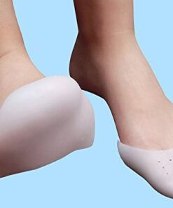 GEOOT 1Pair Silicone Gel Toe Caps Soft Ballet Pointe Dance Athlete Shoe Pads for Girls Women White 4 41W6soH0EQL