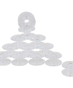 SINGER 06543 Class 15J Bobbins, Transparent, 12-Count 1 Count (Pack of 1) 14 41W8JkaxwPL