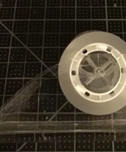 2-Piece Acrylic Tape Dispenser Desk Set - Durable, Stylish, and Versatile for Home, Office, or School - Fits Standard, Large, and Extra Large Tape Rolls - Desktop Convenience for Easy Organizing transparent 40 41WHXkDV3wL