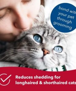 Coastal Pet Safari Cat Shedding Comb - Prevents Hairballs - Daily-Use Cat Deshedding Brush - For Cats with Short and Long Hair - One Size 24 41WVoCg RrL