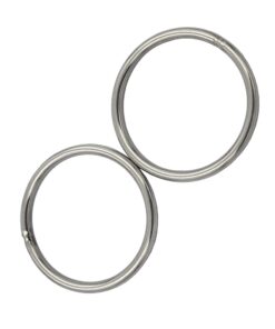 Alternative view of DGOL 5 Packs 3-1/8 inch Strong Welded O Ring 304 Stainless Steel Round Ring Buckles, Wire Thickness 0.24 inch 3-1/8" Ring 5 Packs