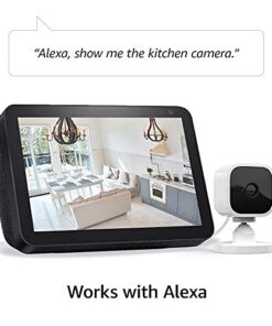 Blink Mini – Compact indoor plug-in smart security camera, 1080p HD video, night vision, motion detection, two-way audio, easy set up, Works with Alexa – 1 camera (White) White Camera Only 23 41Wb 56yPIS