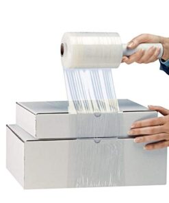5” Stretch Wrap Mini Film 2 Rolls x 1000 Ft by PackageZoom Industrial Strength Adhering Shrink Wrap Rolls for Box & Furniture Wrapping Heavy Duty, 55 Gauge Clear Plastic Wrap for Moving & Packing 5" wide x 1000 ft x 2 Roll 6 41X7Sv17f6L
