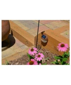 Moonrays 95027 Solar Deck Light Wall Mount Sconce, Round Round Sconce 8 41XAD2BIHgL