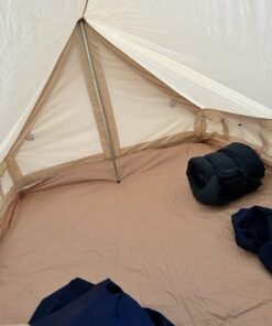 S'more Canvas Glamping Tent, 4 Season Family Camping Tent for 3/4/6 Person, Waterproof, Windproof, and Weather Resistant Tent for Family Glamping, Car Camping, Outdoor Party Cabin Tent(6.9ft x 8.5ft x 4.9ft) 55 41XiGtXkHkL