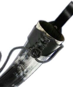 Alternative view of Armory Replicas German Medieval 100% Natural Cow Drinking Beer Horn Black