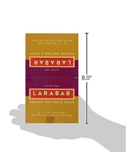 LÄRABAR Peanut Butter and Jelly, Gluten Free Vegan Fruit & Nut Bars, 16 ct 16 Count (Pack of 1) 16 41YFBKb5UL 1