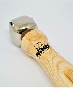 Nino Percussion NINO960 5-Inch Bell Stick, Natural Finish Single Bell 11 41YPZlHqgeL