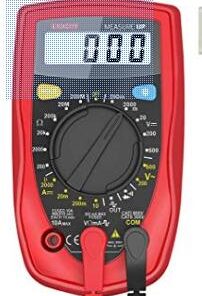Etekcity Digital Multimeter, AC DC Voltmeter Amp Volt Ohm Current Meter, Electrical Voltage Outlet Circuit Tester With Continuity Resistance Diode Test ,Two Build-In Ceramic Fuses, Red, MSR-R500 45 41YYmiweeqL