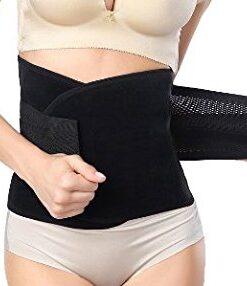 Waist Trimmer Belt-Postpartum Postnatal Recoery Support Girdle Belt Post Pregnancy After Birth Special Belly,Lost Weight Slimming Belt, Tummy Trimer Band Abdomen Abdominal Binder Belly 3XXX-Large:53"Length*9"Width Black 9 41Yko9ga7QL