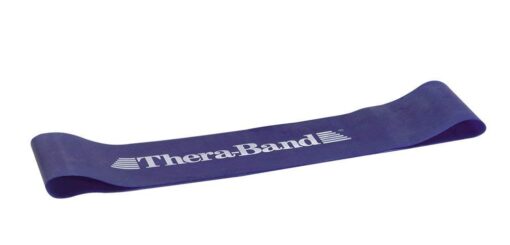 THERABAND Resistance Band Loop, Professional Latex Mini Band for Lower Pilates, Crossfit, Yoga, Stretching, Physical Therapy, Strength Training no Weights, 8 Inch, Blue, Extra Heavy, Advanced Level 1 Blue - Extra Heavy