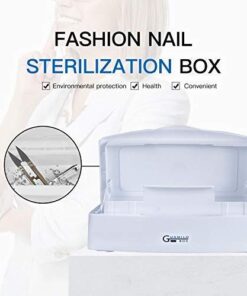 Gusnilo Nail Art Tools, Plastic Storage Box for Nail Tools,Manicure Tool, Tweezers, Hair Salon, Spa and Trimmer Manicure Equipment (1 piece, White) 14 41ZFFF56dlL