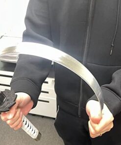 Sparkfoam Sword 39" Foam Samurai Sword White/Black Handle w/ scabbard Basara Masamune LET'S PARTY! 5 41ZJyZz8bGL
