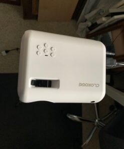 Mini Projector, CLOKOWE 2023 Upgraded Portable Projector with 9000 Lux and Full HD 1080P, Movie Projector Compatible with iOS/Android Phone/Tablet/Laptop/PC/TV Stick/Box/USB Drive/DVD/Game Console 43 41ZMw8xZWL