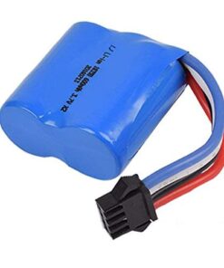 Alternative view of 7.4V 600mAh Rechargeable Li-ion Battery Replacement Part Works with Haktoys HAK606 RC Boat and Other Compatible RC Hobby Products Blue 7.4V 600mAh