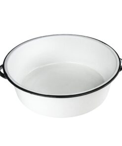 Granite Ware Enamel on Steel Dish Pan with handles, 15-Quart capacity, Speckled White 15 Quart 19 41ZZIfxpTbL