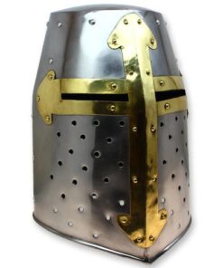 Alternative view of Crusader Great Helm Medieval Knights Templar Helmet Armor - Carbon Steel Hand Forged