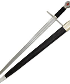 Medieval Warrior Crusader Holy Cross Knights Templar Real Long Sword Comes with Scabbard 11 41ZjvAAMEHL