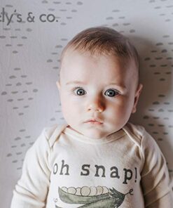 Fitted Crib Sheets - Flexible 100% Jersey Knit Cotton Toddler Mattress Cover for Girls & Boys - Grey Sage Diamond - 2 Pack Set 9 41Zy aHPjWL