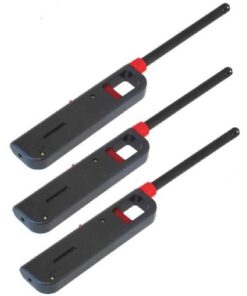 M.V. Trading GSL00020 Lighter for Kitchen Camping Grilling BBQ Home Adjustable Flame, 3 Pack