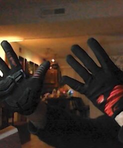 FIRELION Bike Gloves for Men/Women Cycling,Cycling Gloves for Outdoor MTB DH Road Racing,Full Finger Half Finger Padded Bicycle Protective Gloves,Non-Slip Shock-Absorbing Touchscreen Riding Gloves Large Full Red 41 41aG1lktSLL