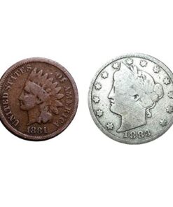American Coin Treasures 1800's Rare Penny and Nickel Genuine United States Coin Collection in Sonically Sealed Acrylic 9 41aKwuXvlL