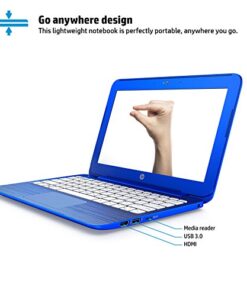 (Discontinued) HP Stream 11-r010nr 11.6-Inch Notebook (Intel Celeron Processor, 2GB RAM, 32 GB Hard Drive, Windows 10 Home 64- Bit), Cobalt Blue 13 41aQv3FAmZL