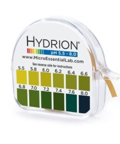 Micro Essential Labs pHydrion Urine and Saliva ph test paper , 15 ft roll with dispenser and chart, ph range 5.5-8.0