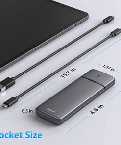 Sokiwi M.2 NVMe SATA SSD Enclosure Adapter Tool-Free, USB 3.2 Gen2 10Gbps External NVMe to USB PCI-E 6Gbps SATA M-Key/B+M Key, NVMe Reader Support UASP Trim for SSDs 2230/2242/2260/2280 SKUD0501-US 31 41aTUr98eFL 1