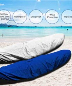 Alternative view of 2.6m-6m Kayak Canoe Storage Dust Cover- Waterproof UV Sunblock Shield Protector for 7 Sizes Range Fishing Boat /Kayak / Canoe (Suitable for 9.3-10.5ft Kayak, Silver)