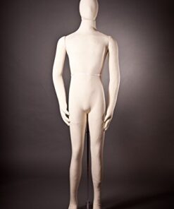 Male Mannequin, Flexible Posable Bendable Full-Size Soft -Beige/White, by TK Products, Great for Costumes