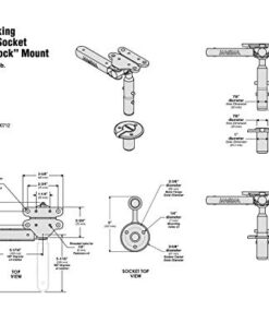 MAGMA Products T10-327, Mount, Flush Deck Socket w/Adjustable Levelock, Locking, (SD) Grill / (SM) Table, One Size 7 41b0dYCqMnL