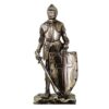 Crusader Knight Statue Silver Finishing Cold Cast Resin Statue 7" (8718) 25 41b8GFEAcVL