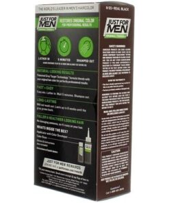 Just For Men Shampoo-In Hair Color - Real Black - 2 pk 2 Count (Pack of 1) 15 41b9rpncQNL