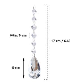 Alternative view of SKY CANDYBAR Acrylic Crystal Bead Hanging Strand Manzanita Trees Wedding Centerpiece Decor 12pcs