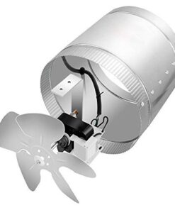 iPower 4 Inch 100 CFM Inline Duct Fan with Low Noise, Exhaust Booster for HVAC Ventilation in Grow Tent, Basements, Bathrooms and Kitchens, Grey 1 Pack 9 41bHOcNbHQL