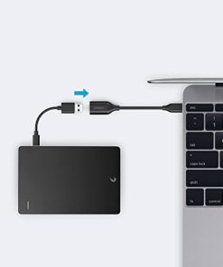 Anker USB-C to USB 3.1 Adapter, USB-C Male to USB-A Female, Uses USB OTG Technology, Compatible with Samsung Galaxy Note 8, S8 S8+ S9, iPad Pro 2018, Nexus 6P 5X, LG V20 G5 and More Upgrade_Black 25 41bLScv8CUL